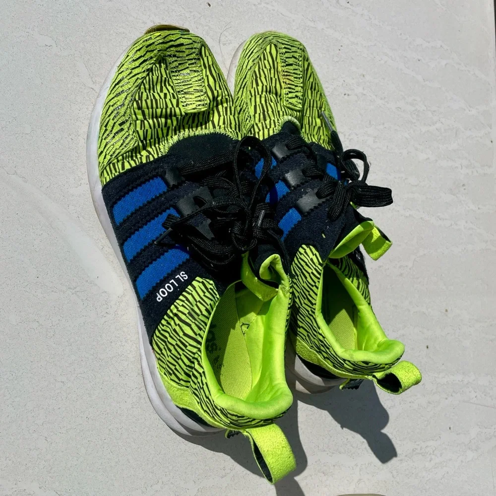 Neon Green SL Loop Athletic Sneakers - Picture 2 of 5